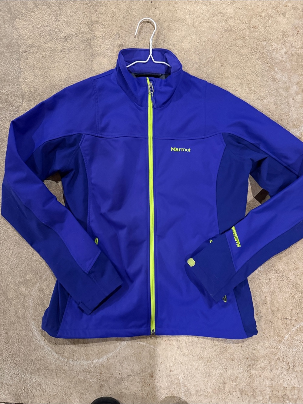 Marmot Women's purple and lime green Softshell Jacket size large